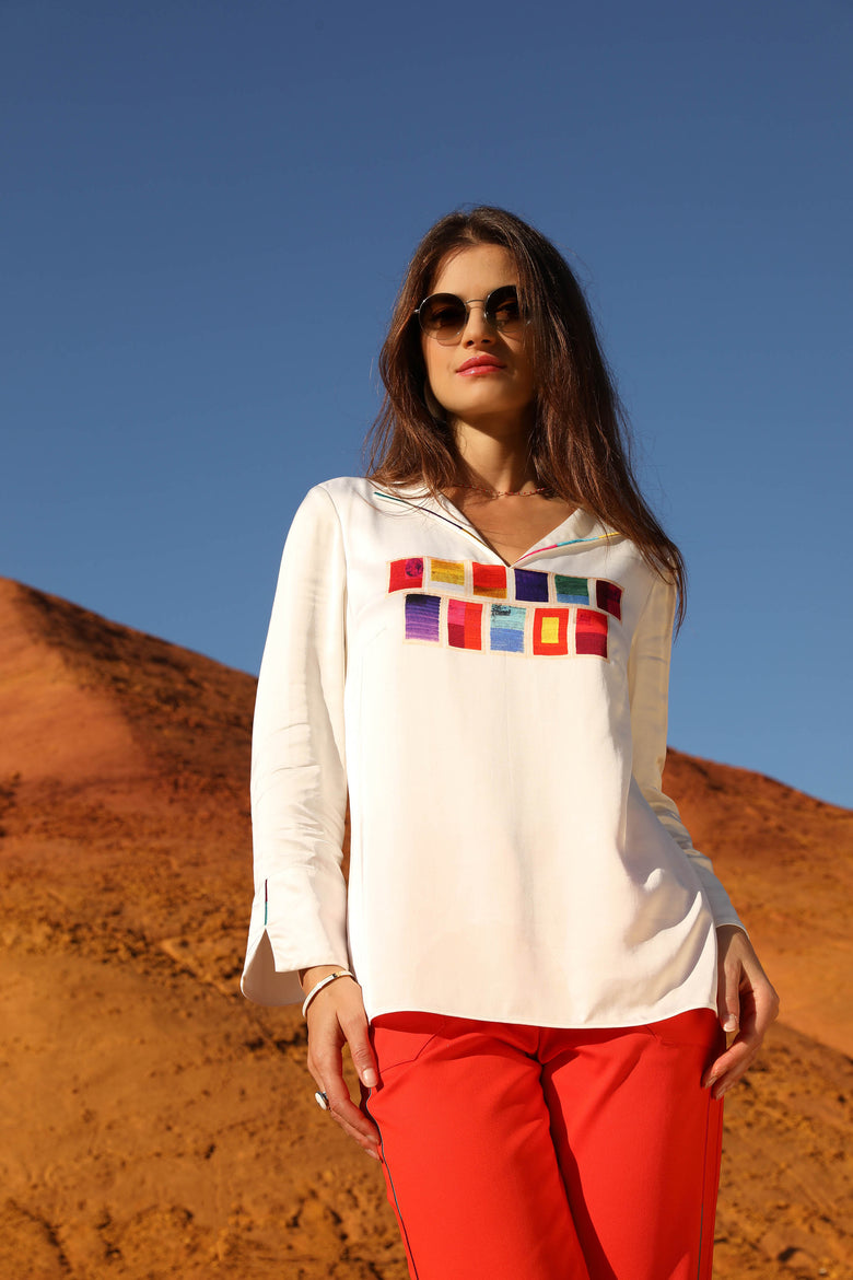 vêtement artist la marque top-manches-3-4-mille-une-couleurs