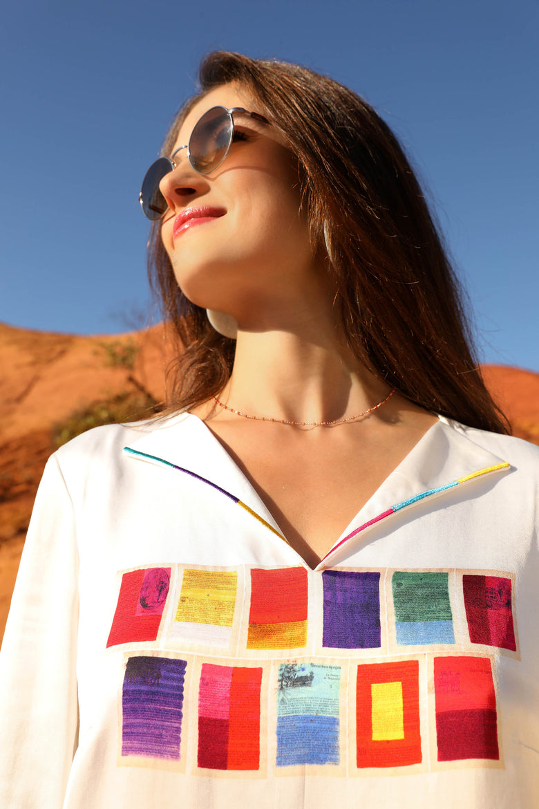 vêtement artist la marque top-manches-3-4-mille-une-couleurs