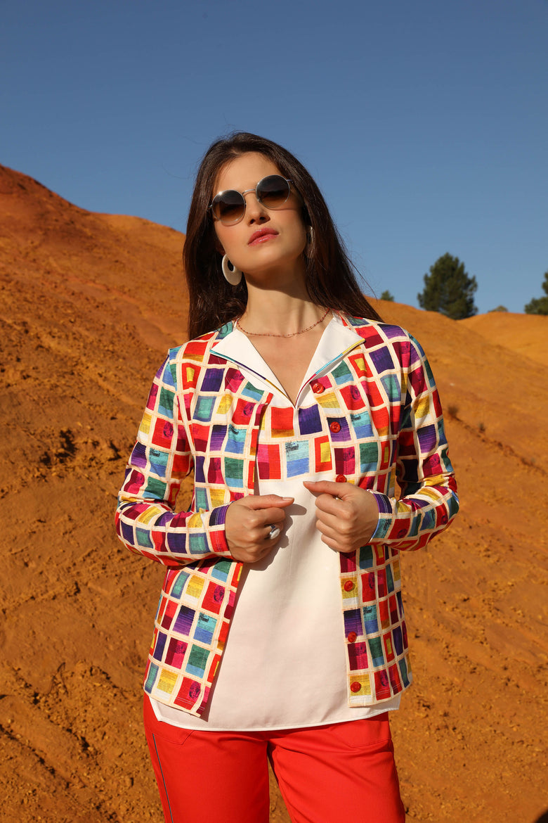 vêtement artist la marque top-manches-3-4-mille-une-couleurs