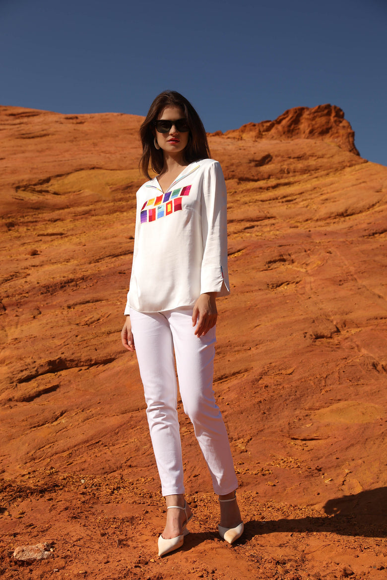 vêtement artist la marque top-manches-3-4-mille-une-couleurs