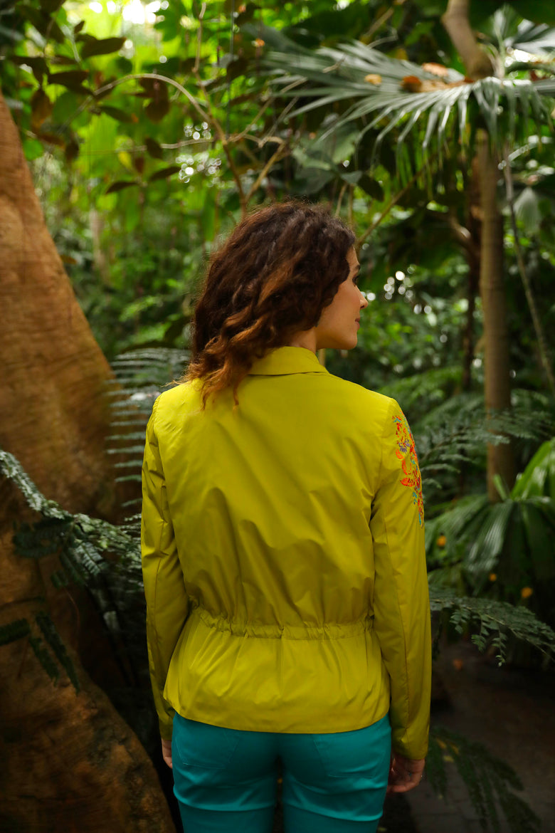 vêtement artist la marque veste-brodee-tropic