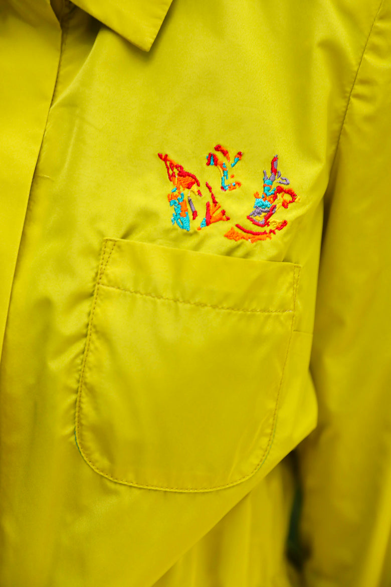 vêtement artist la marque veste-brodee-tropic
