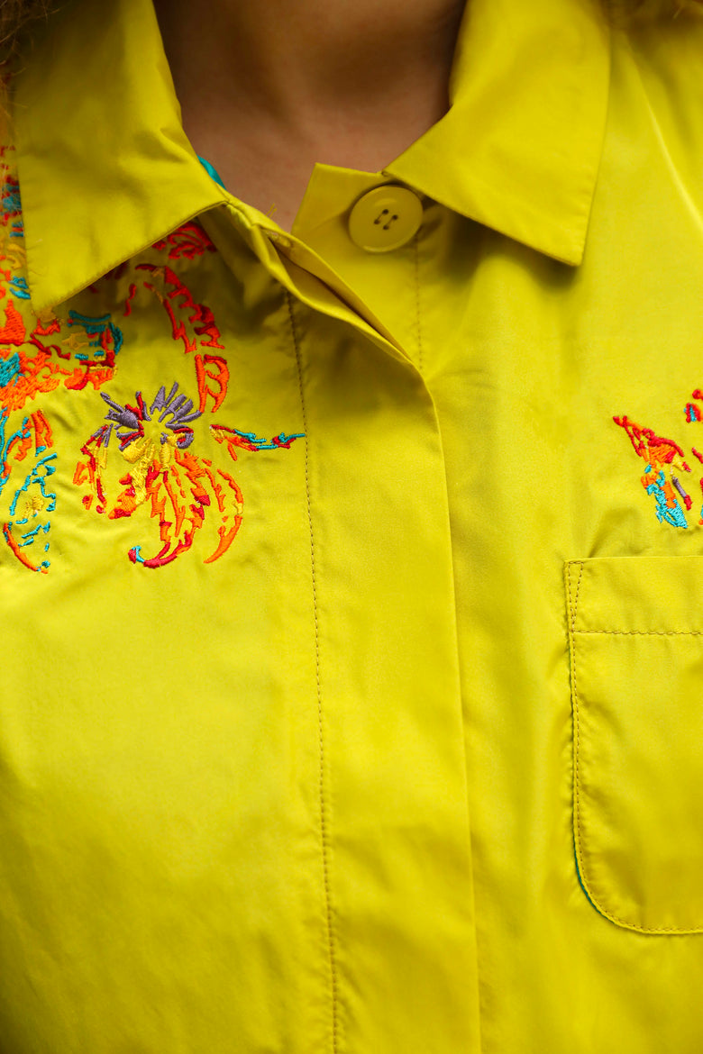 vêtement artist la marque veste-brodee-tropic