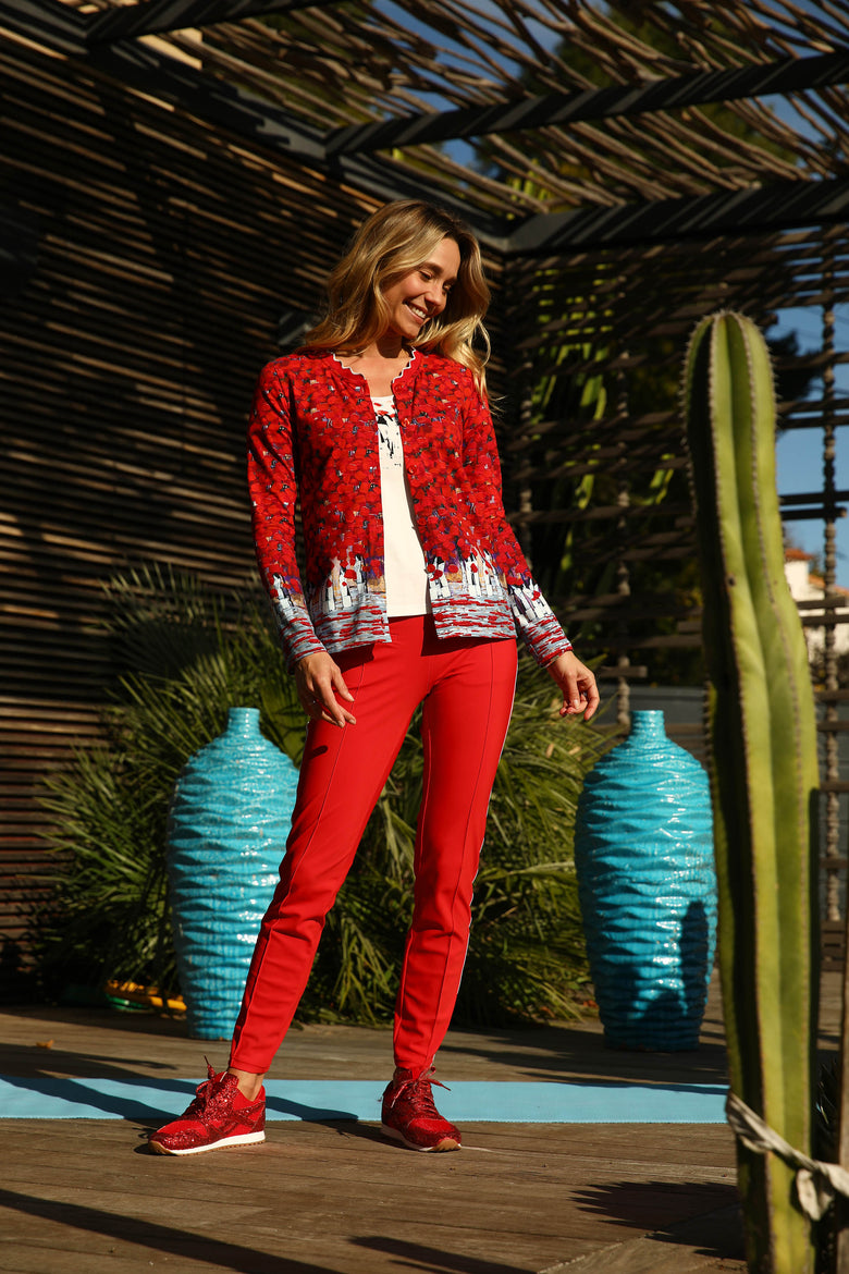 vêtement artist la marque pantalon-rouge-respire