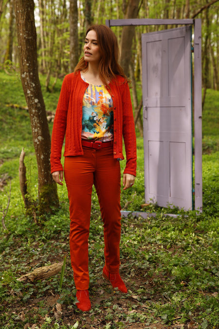 vêtement artist la marque cardigan-uni-legende-d-automne