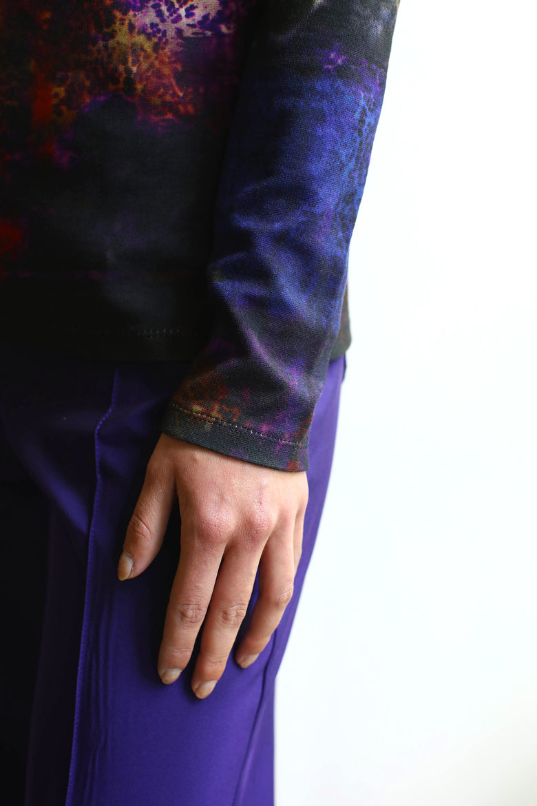vêtement artist la marque top-imprime-couleur-pourpre