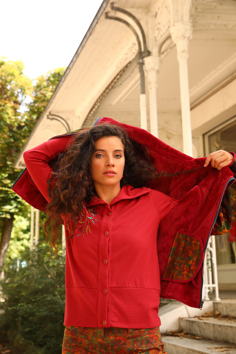 vêtement artist la marque veste-jardins-enchantes