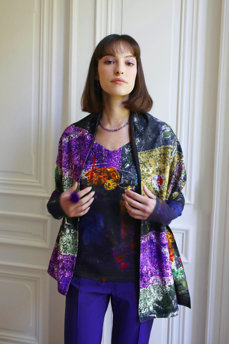 vêtement artist la marque echarpe-couleur-pourpre
