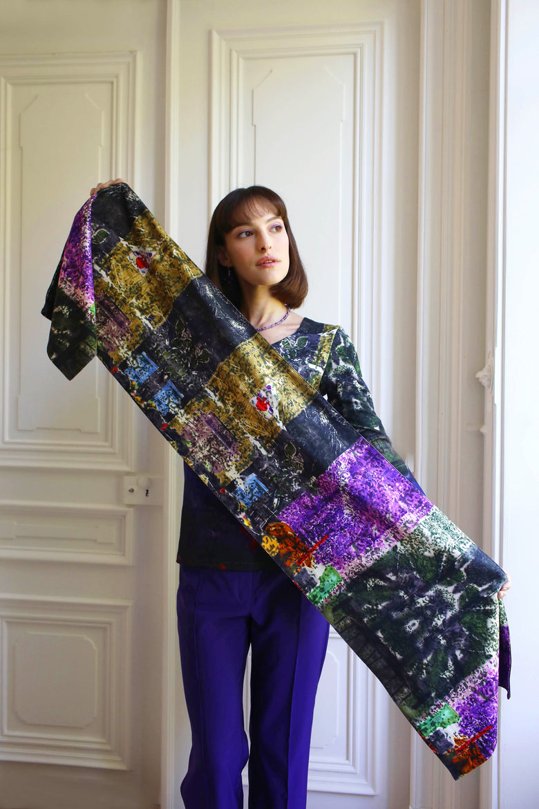 vêtement artist la marque echarpe-couleur-pourpre