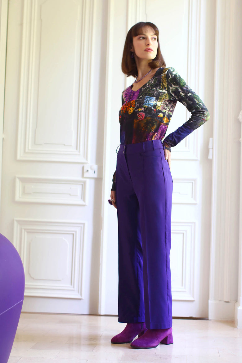 vêtement artist la marque pantalon-couleur-pourpre