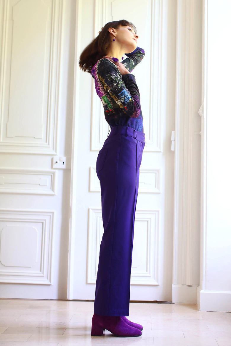vêtement artist la marque pantalon-couleur-pourpre