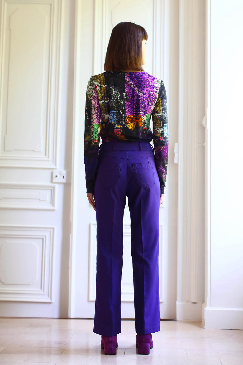 vêtement artist la marque pantalon-couleur-pourpre