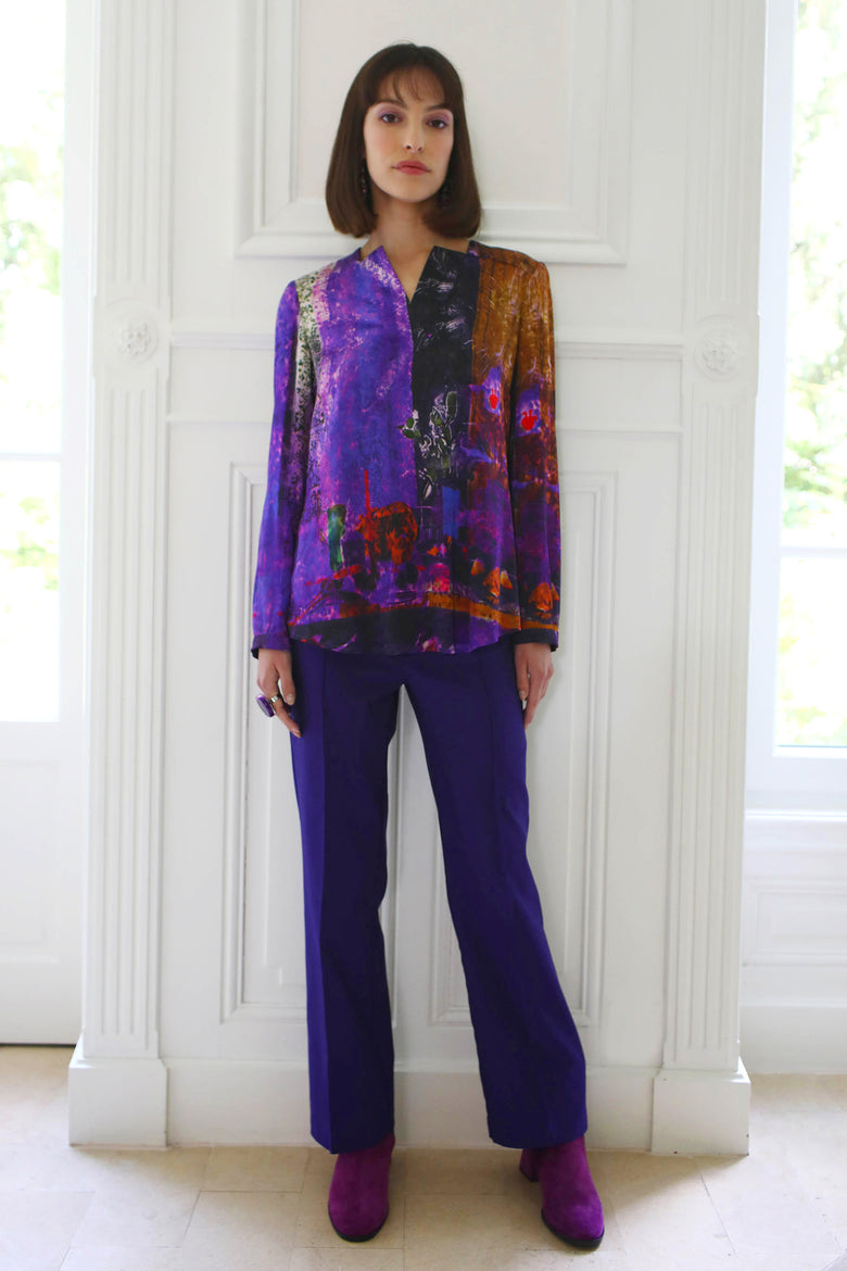 vêtement artist la marque top-fantaisie-couleur-pourpre