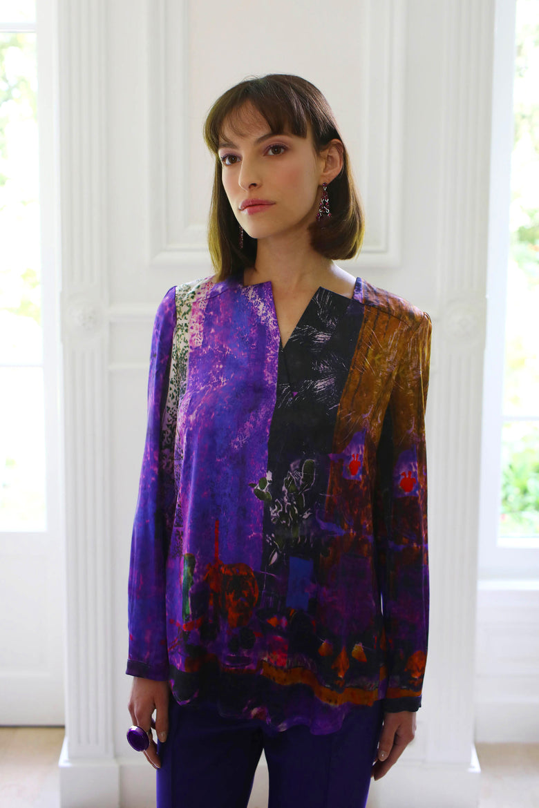 vêtement artist la marque top-fantaisie-couleur-pourpre