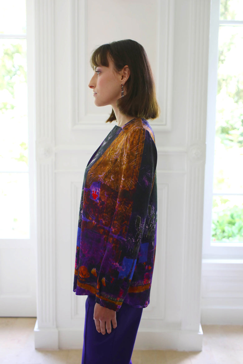 vêtement artist la marque top-fantaisie-couleur-pourpre