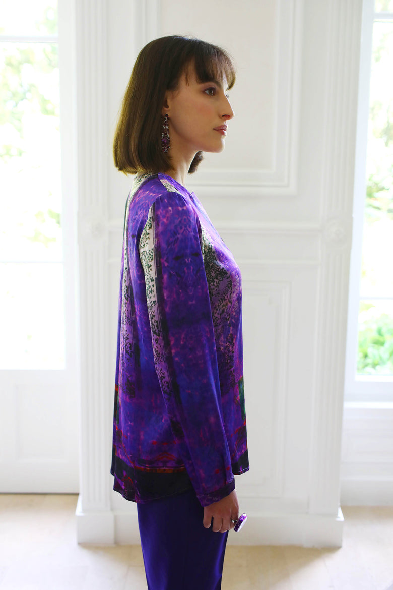 vêtement artist la marque top-fantaisie-couleur-pourpre