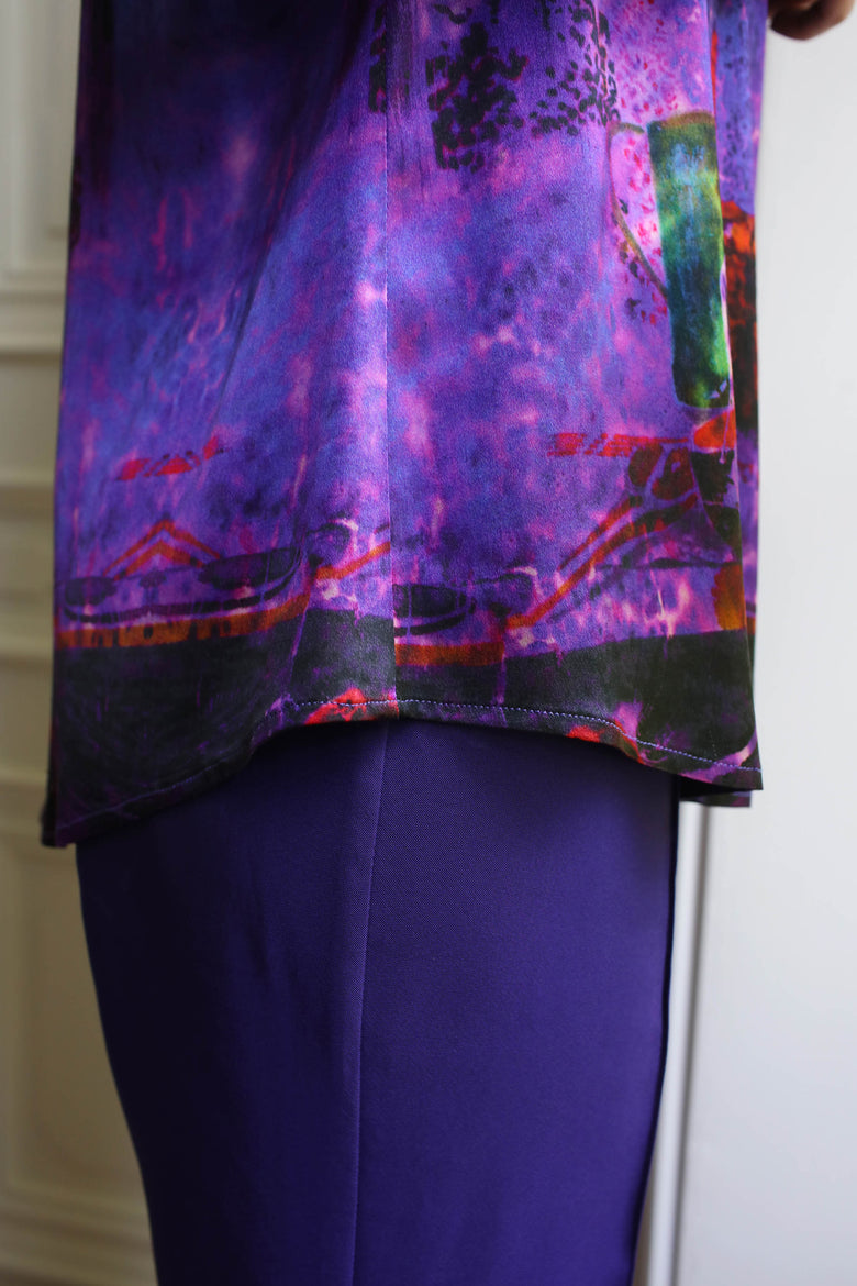 vêtement artist la marque top-fantaisie-couleur-pourpre