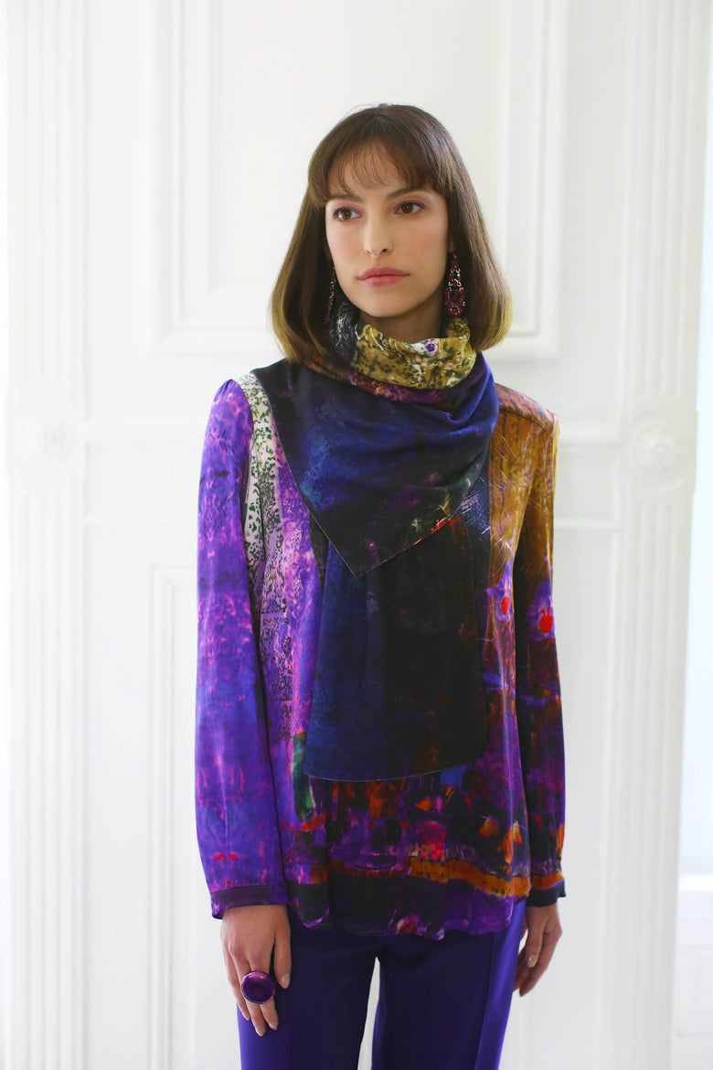 vêtement artist la marque top-fantaisie-couleur-pourpre