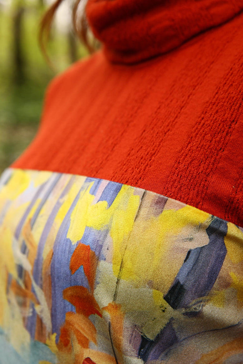 vêtement artist la marque pull-col-montant-legende-d-automne