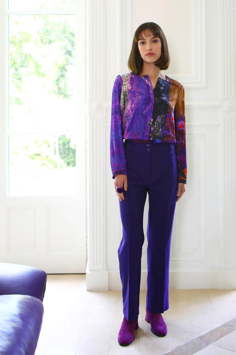 vêtement artist la marque pantalon-couleur-pourpre