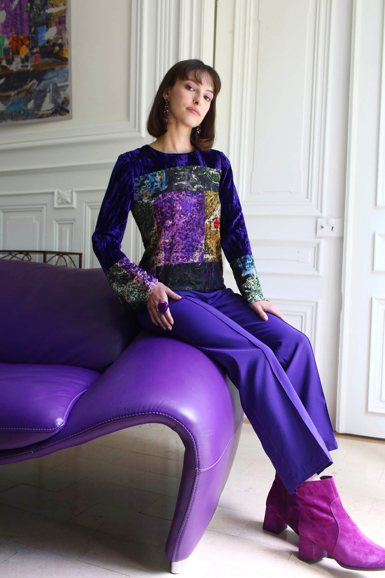 vêtement artist la marque pantalon-couleur-pourpre