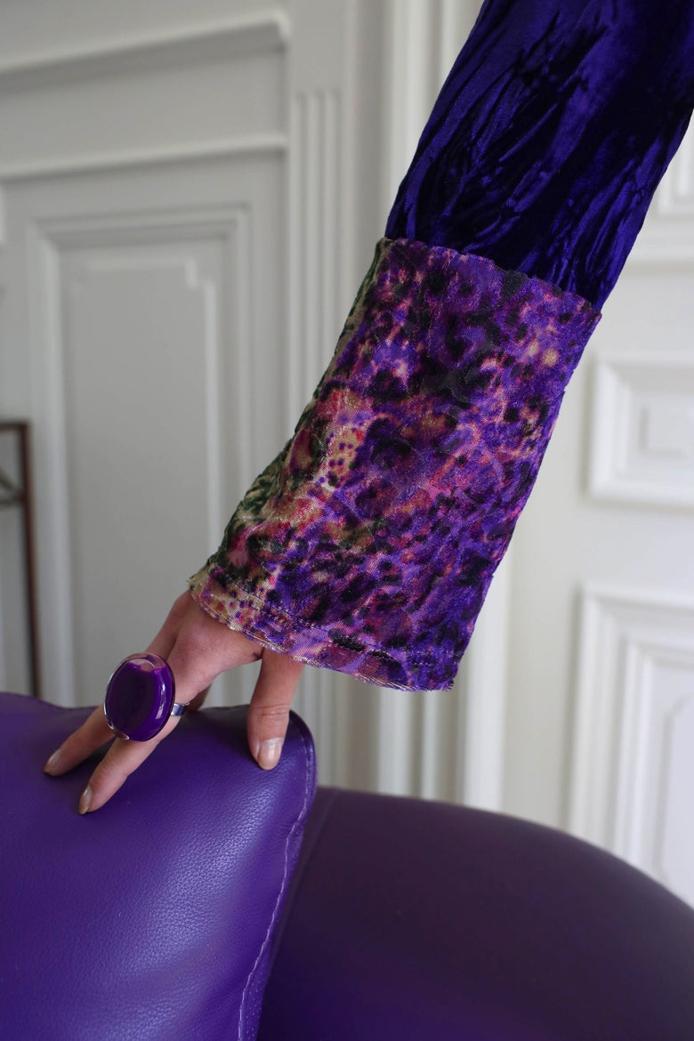 vêtement artist la marque top-velours-couleur-pourpre