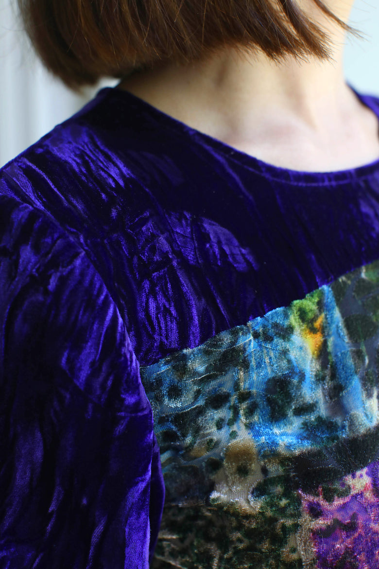 vêtement artist la marque top-velours-couleur-pourpre