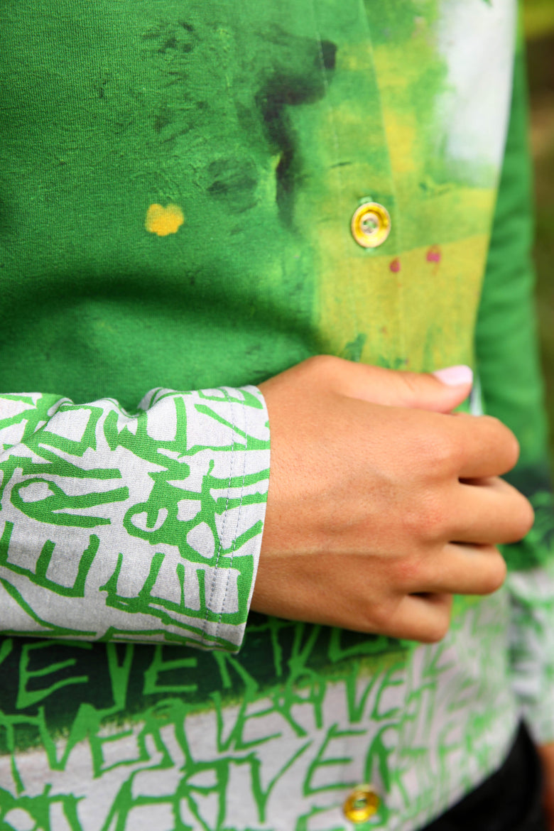 vêtement artist la marque cardigan-vert-en-bonne-compagnie