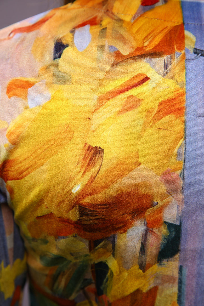 vêtement artist la marque cardigan-imprime-legende-d-automne