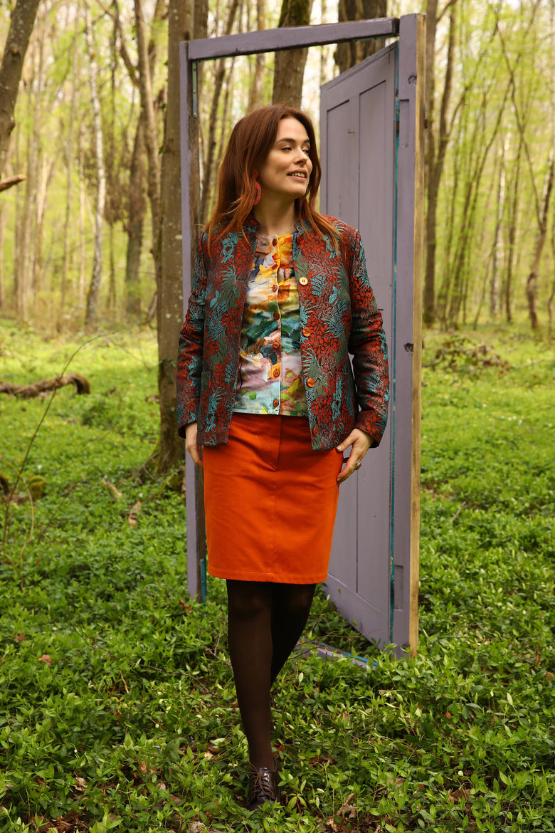 vêtement artist la marque cardigan-imprime-legende-d-automne