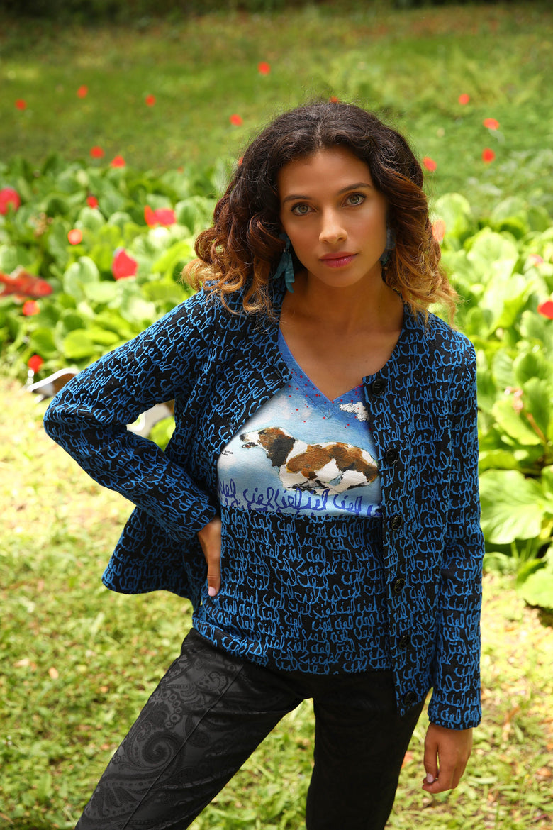 vêtement artist la marque veste-jacquard-en-bonne-compagnie