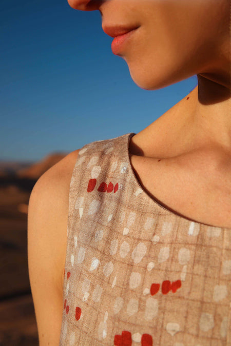 vêtement artist la marque robe-longue-au-fil-de-lin