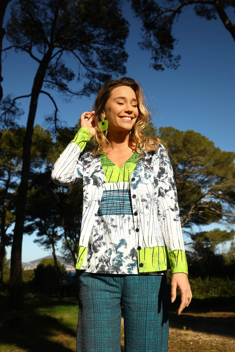 vêtement artist la marque cardigan-un-ete-sous-les-pins