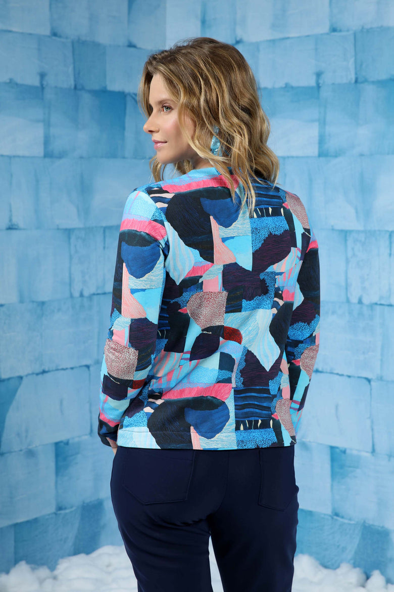 vêtement artist la marque cardigan-imprime-un-monde-recompose