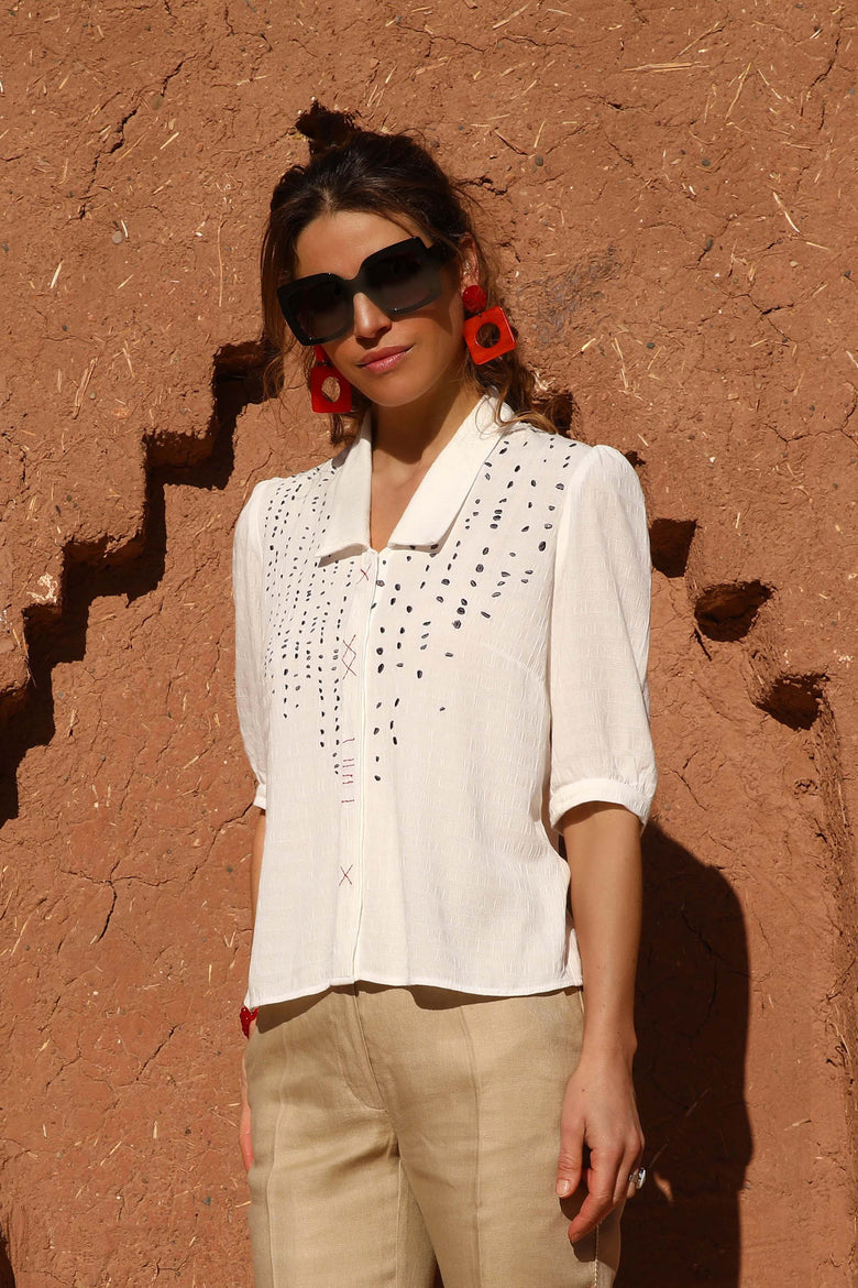 vêtement artist la marque blouse-au-fil-de-lin