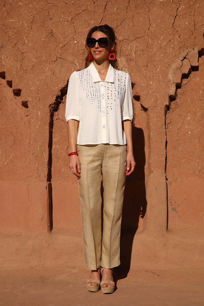 vêtement artist la marque blouse-au-fil-de-lin