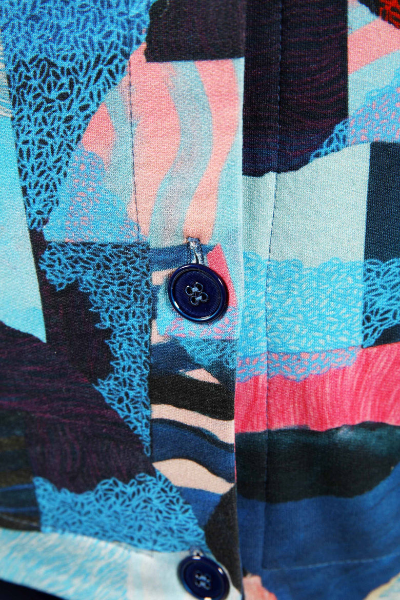 vêtement artist la marque cardigan-imprime-un-monde-recompose