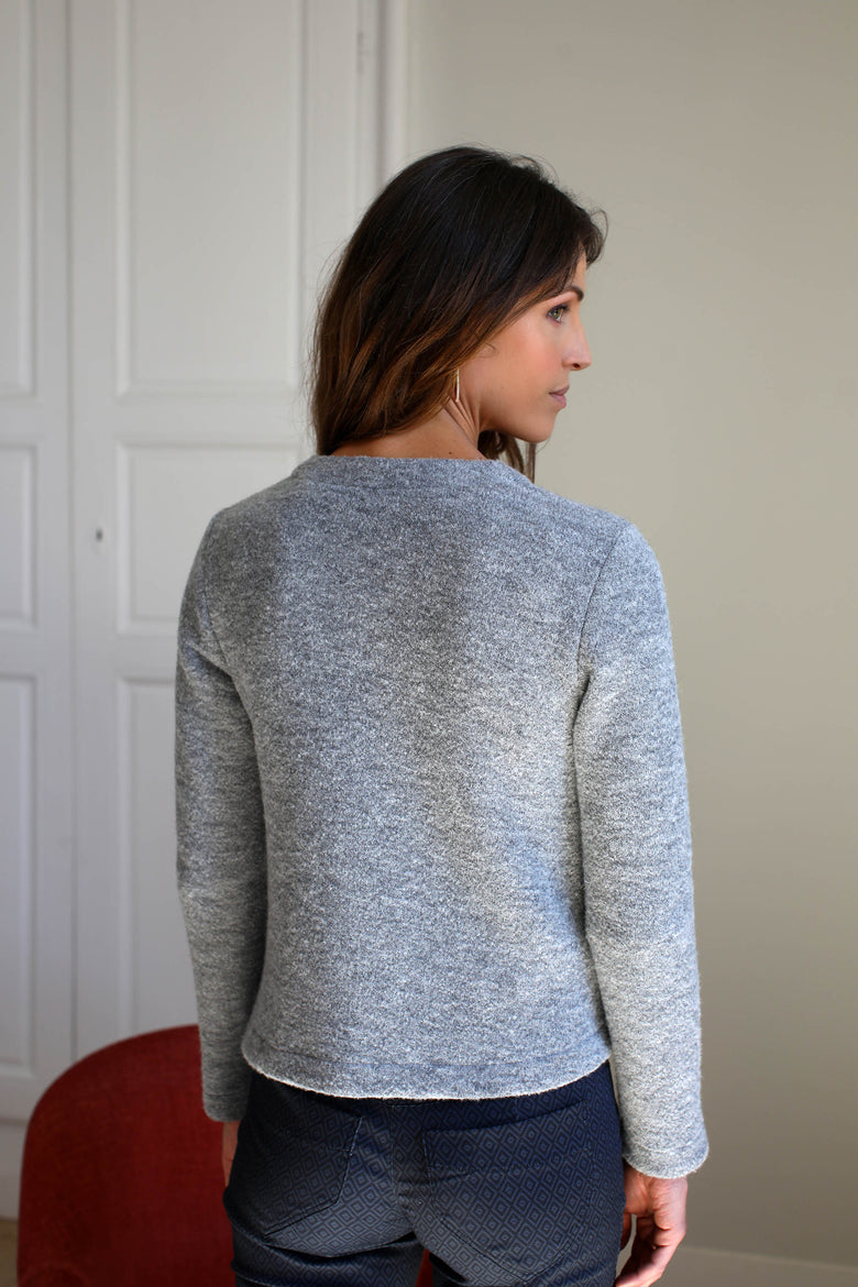 vêtement artist la marque cardigan-tricote-luminescence