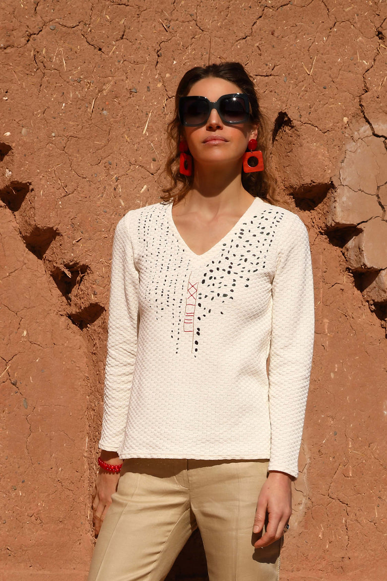 vêtement artist la marque pull-au-fil-de-lin