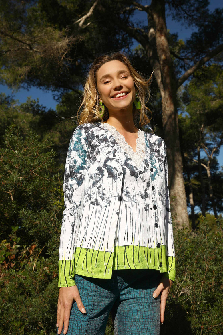 vêtement artist la marque cardigan-un-ete-sous-les-pins