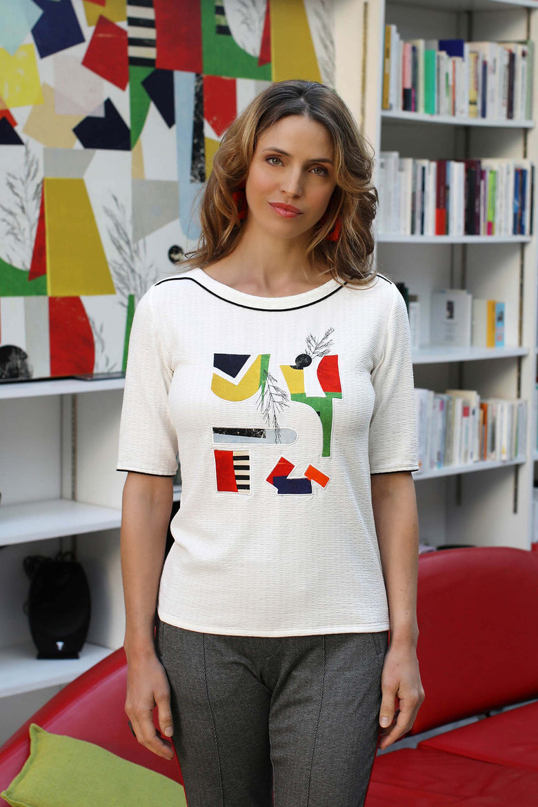 vêtement artist la marque top-manches-coude-tous-ensemble