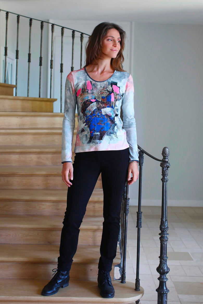 vêtement artist la marque top-imprime-luminescence