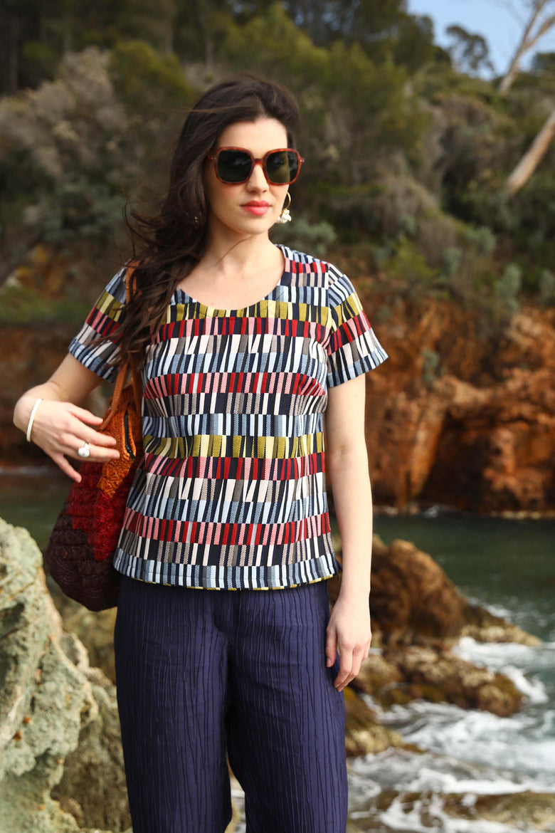 vêtement artist la marque top-jacquard-nouvelle-vague