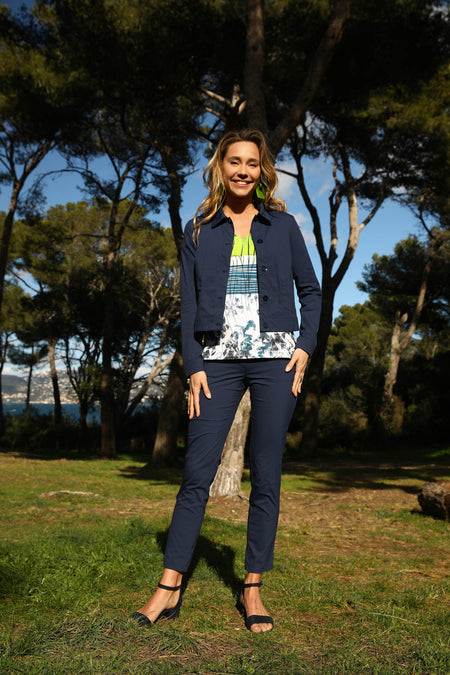 vêtement artist la marque veste-super-stretch-marine-un-ete-sous-les-pins
