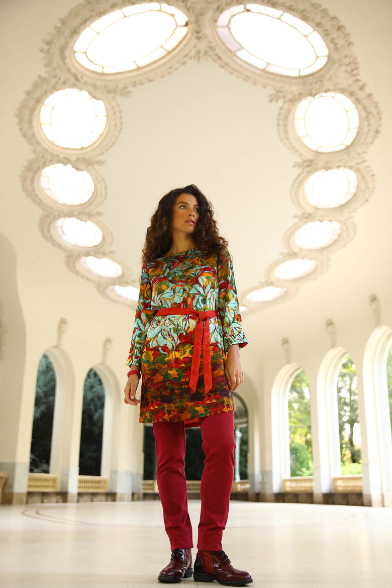 vêtement artist la marque robe-tunique-jardins-enchantes