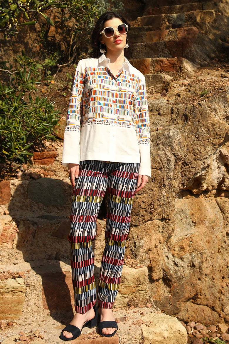 vêtement artist la marque pantalon-jacquard-nouvelle-vague
