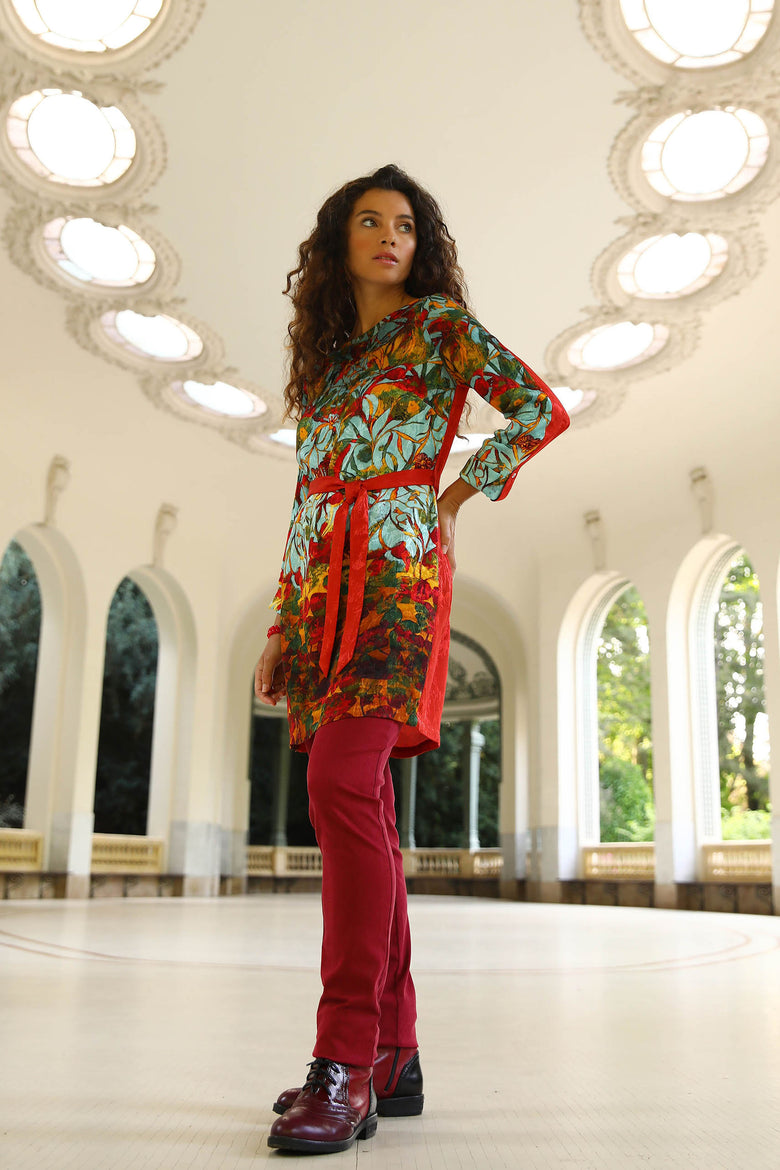 vêtement artist la marque robe-tunique-jardins-enchantes