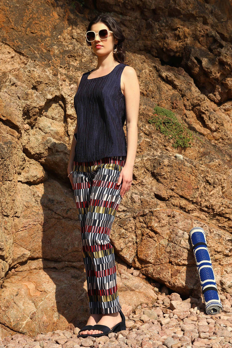 vêtement artist la marque pantalon-jacquard-nouvelle-vague