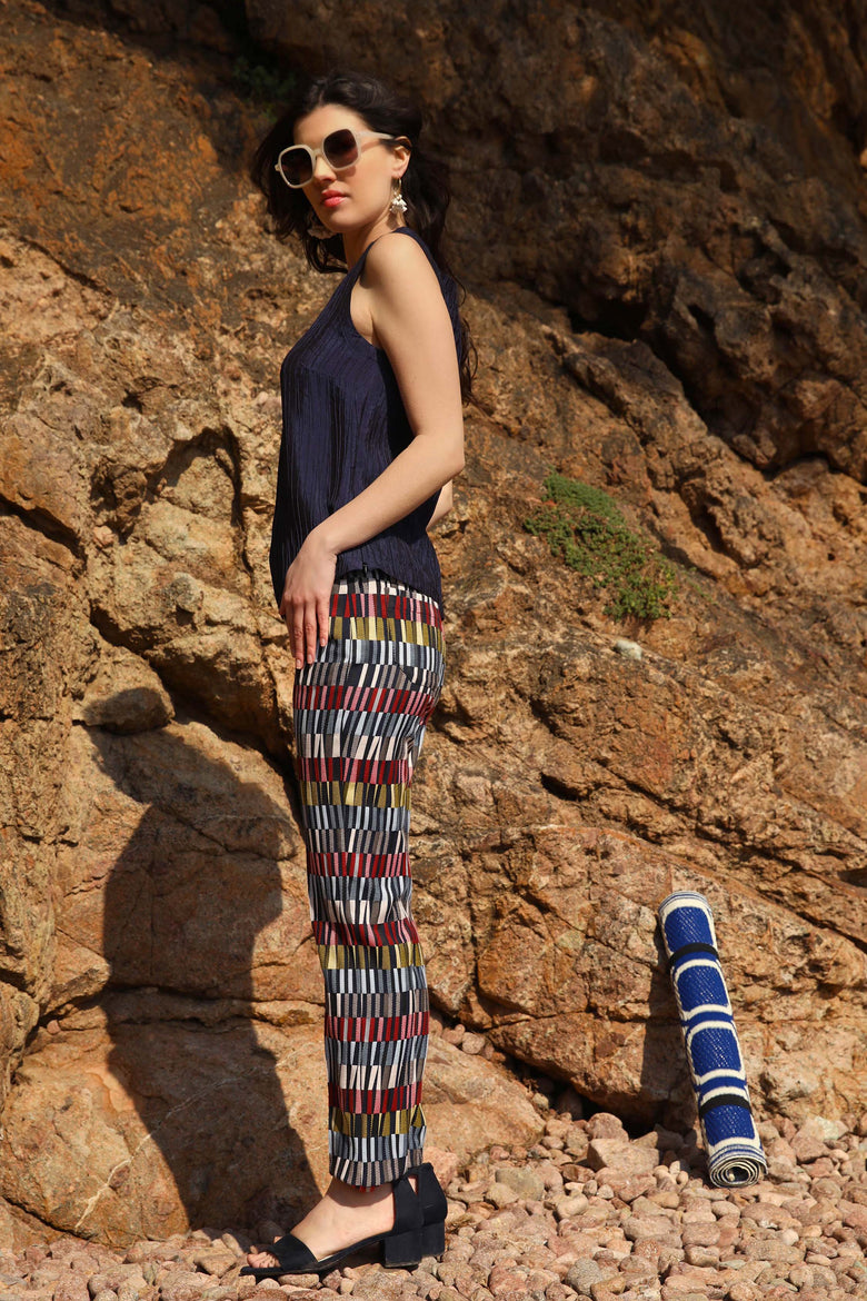 vêtement artist la marque pantalon-jacquard-nouvelle-vague