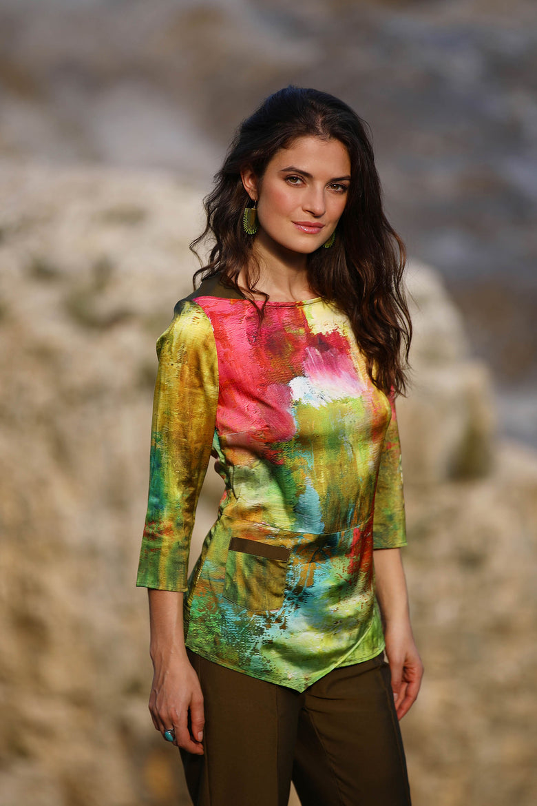 vêtement artist la marque top-manches-trois-quarts-les-beaux-jours